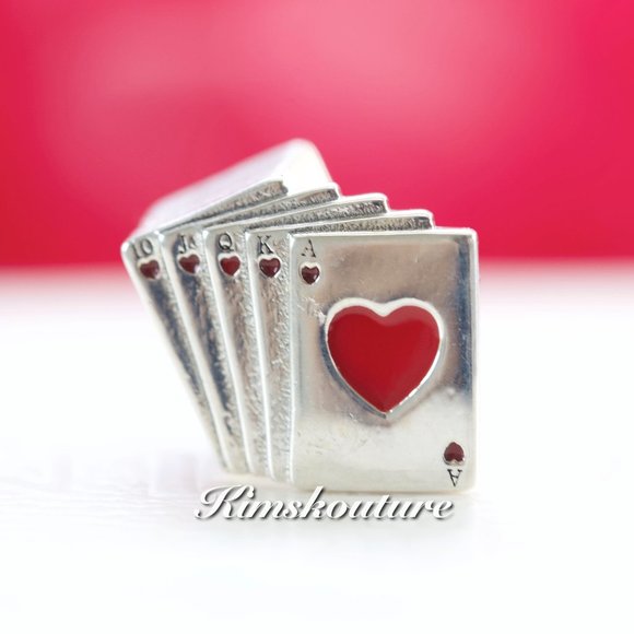 Pandora Playing Cards Charm 797195EN09 - Picture 1 of 3